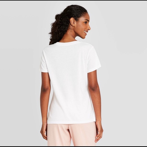 A New Day White Casual Short Sleeve Tee 